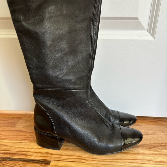 ZARA Over the Knee Leather Boots - Picture 5 of 13